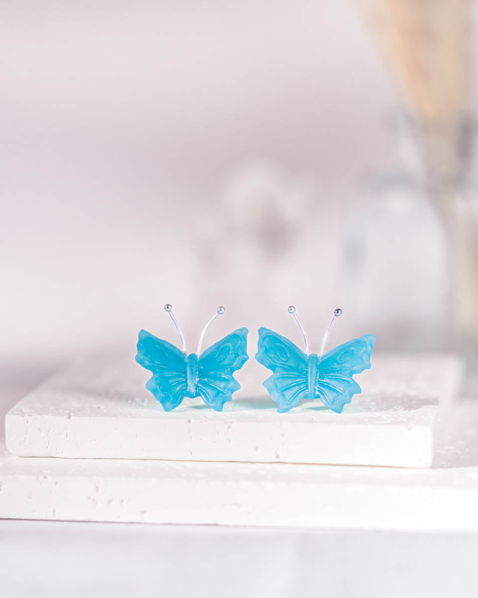 Butterflies Earrings • Modern earrings • Clay earrings • Everyday earrings • Winter 2023